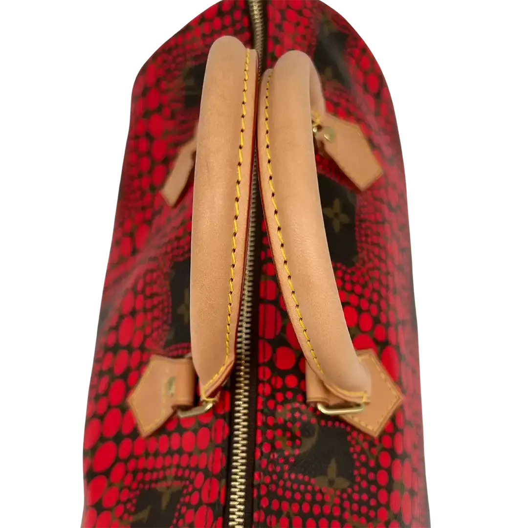 Louis Vuitton x Kusama Yayoi 2012 Limited Edition Speedy 30 rot / sehr gut Echtheitscheck