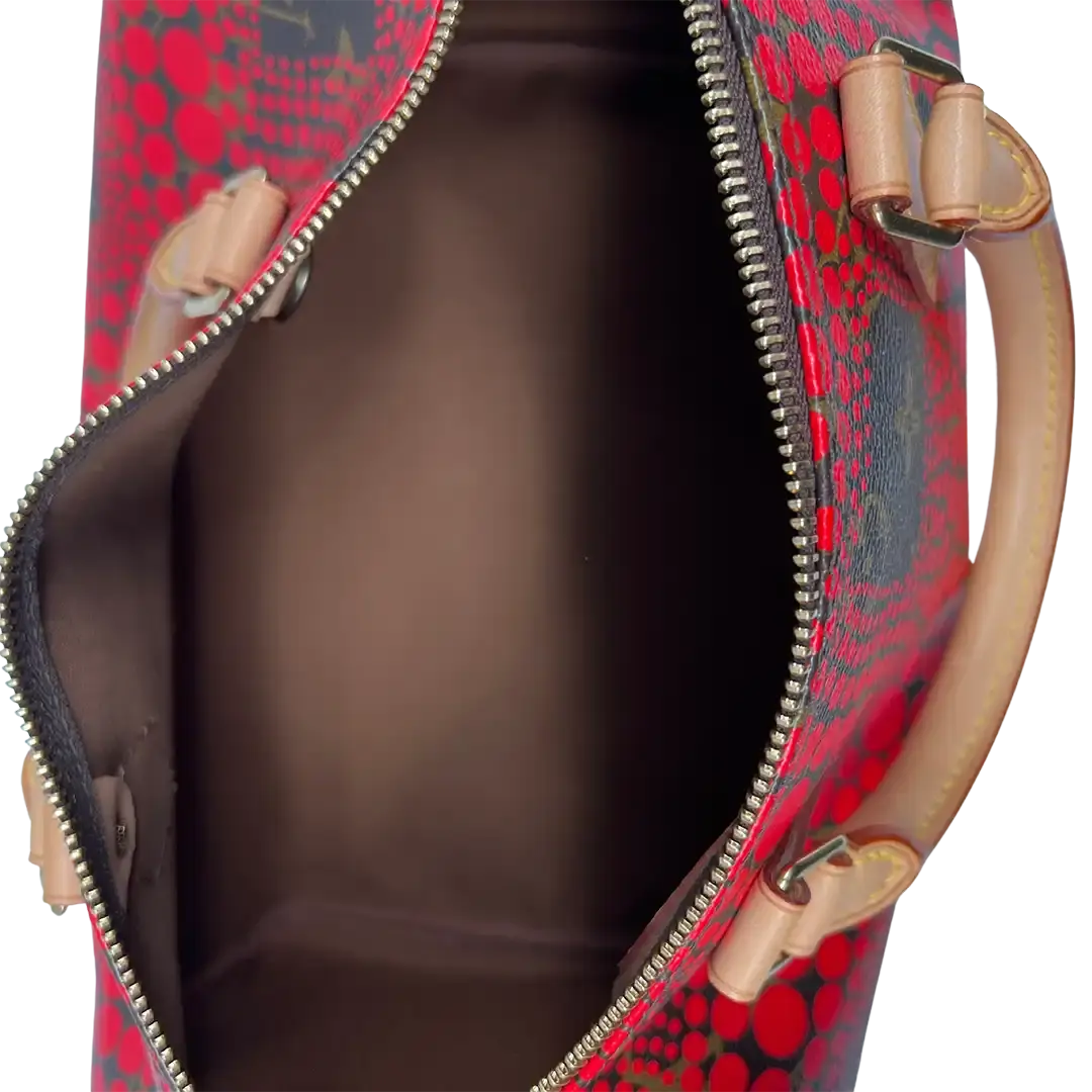 Louis Vuitton x Kusama Yayoi 2012 Limited Edition Speedy 30 rot / sehr gut Echtheitscheck