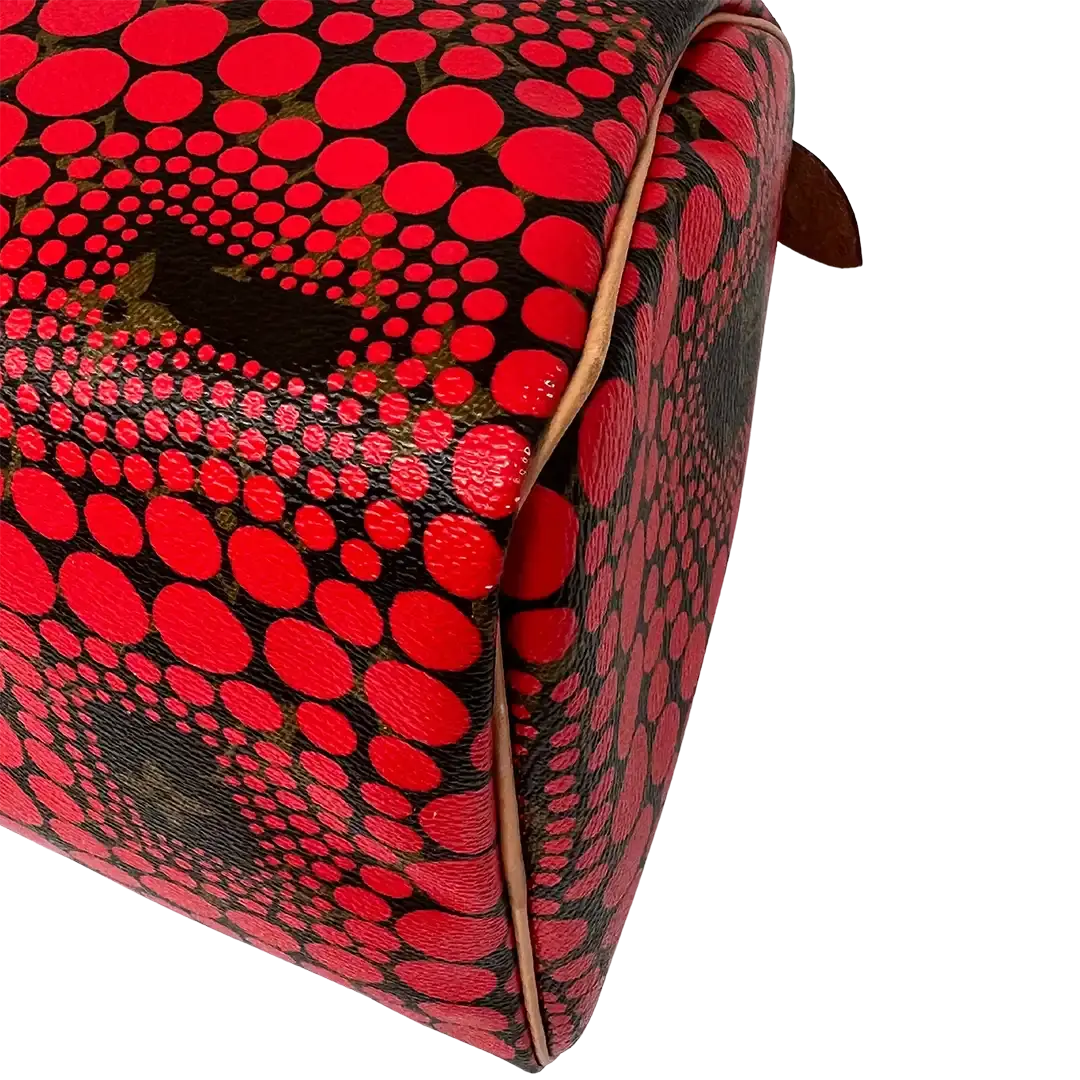 Louis Vuitton x Kusama Yayoi 2012 Limited Edition Speedy 30 rot / sehr gut Echtheitscheck
