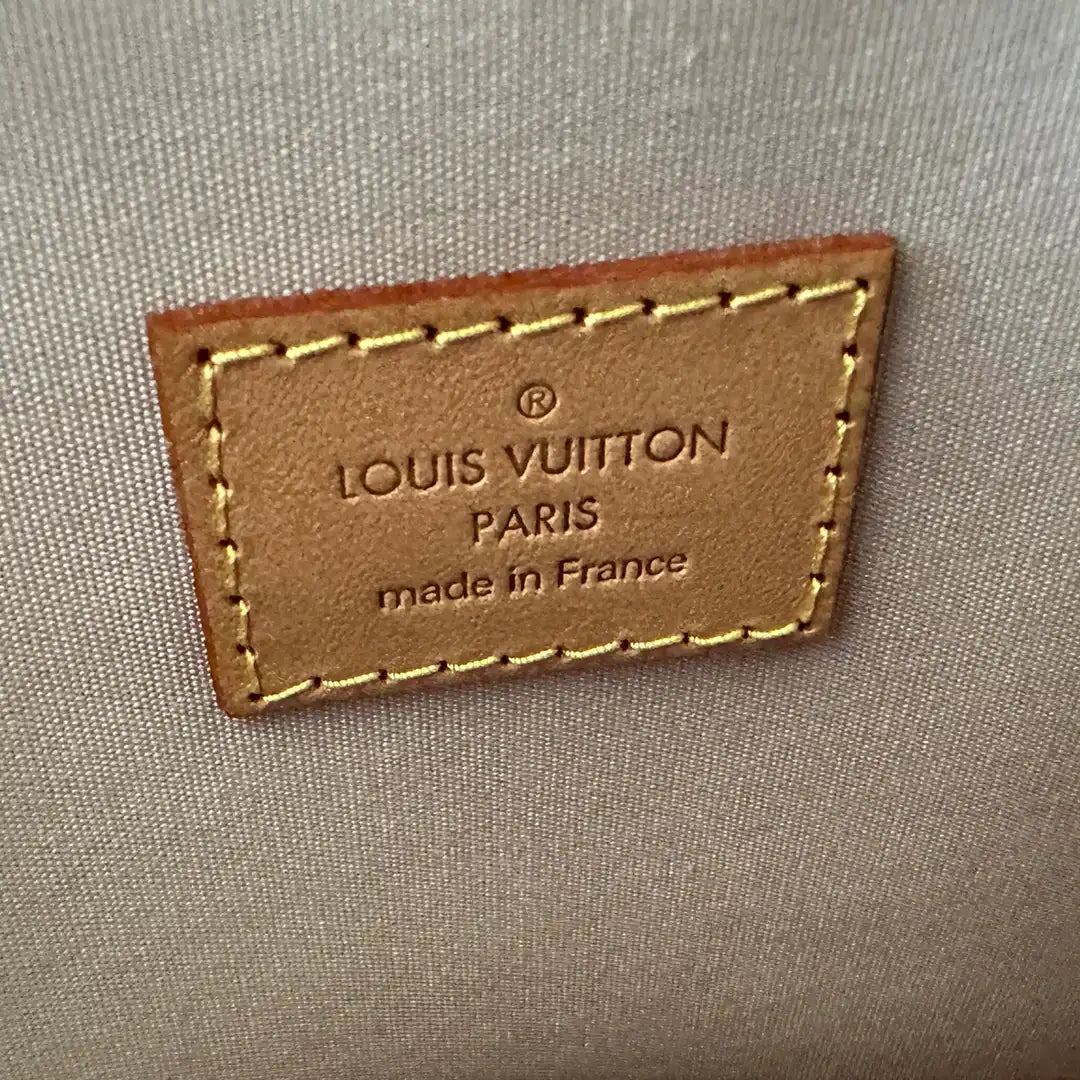 Louis Vuitton Alma GM Vernis Leder beige / neuwertig Louis Vuitton