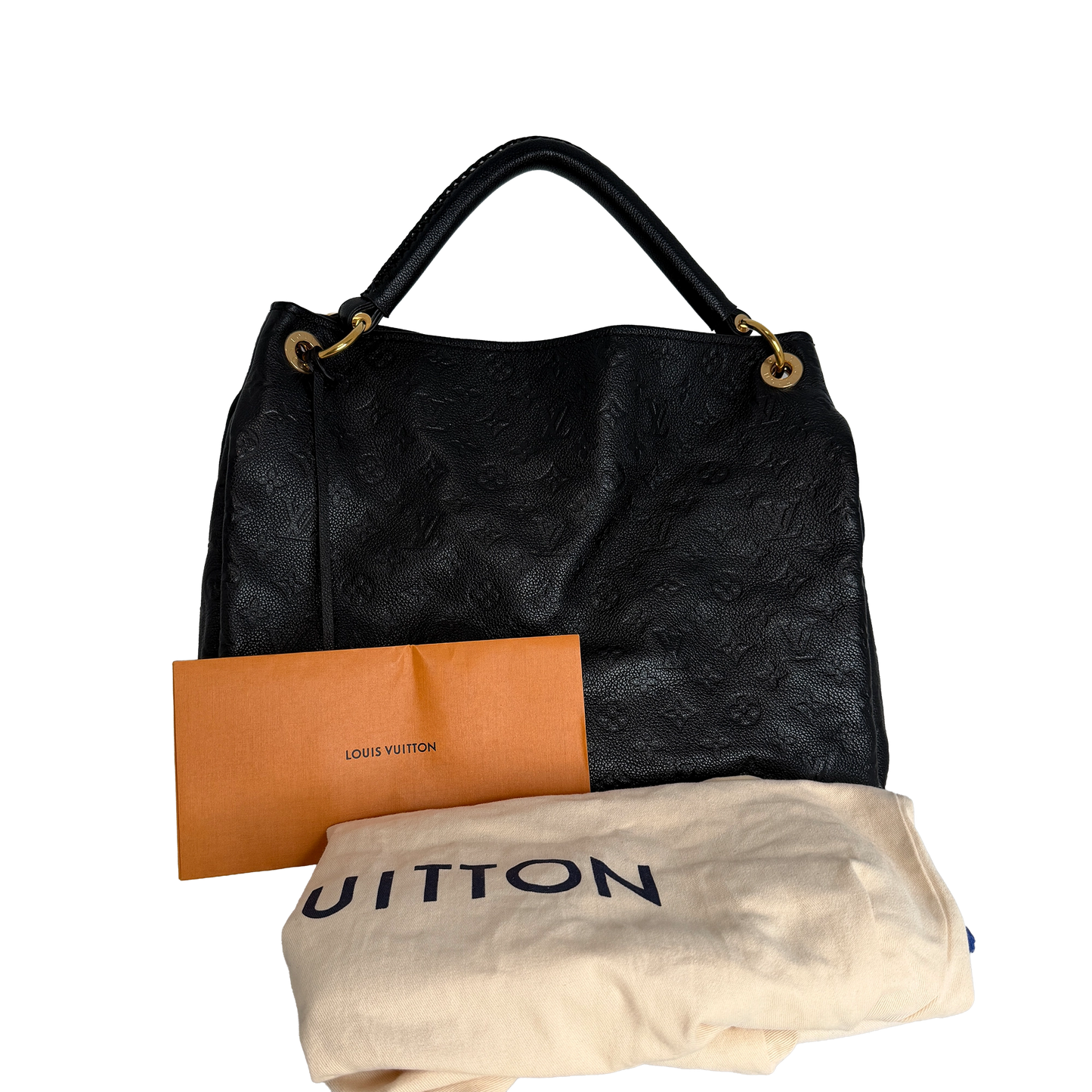 Louis Vuitton Artsy MM Enpreinte Leder Schwarz GHW Louis Vuitton