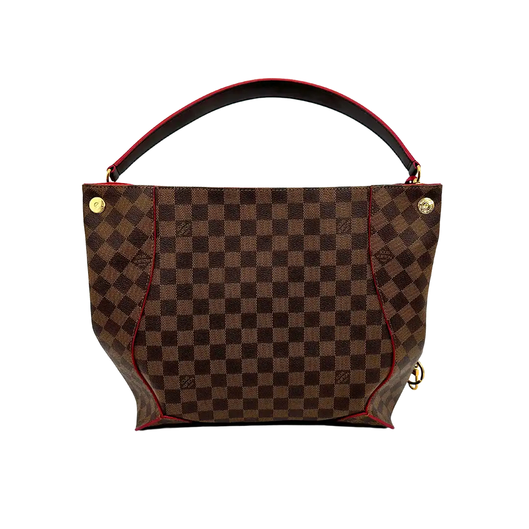 Louis Vuitton Caissa Hobo Damier Ebene Canvas Cerise Handtasche / sehr gut Louis Vuitton