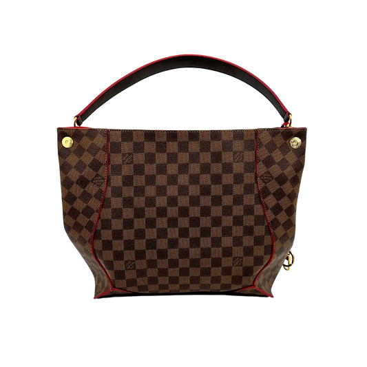 Louis Vuitton Caissa Hobo Damier Ebene Canvas Cerise Handtasche / sehr gut Louis Vuitton