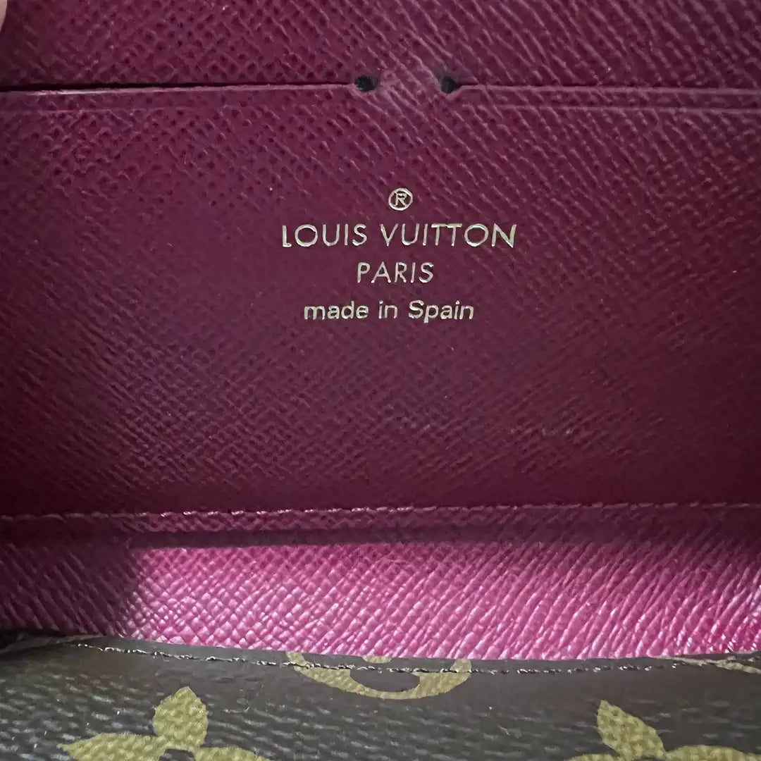 Louis Vuitton Clémence Geldbörse Monogram Canvas Fuchsia M60742 / sehr gut Louis Vuitton