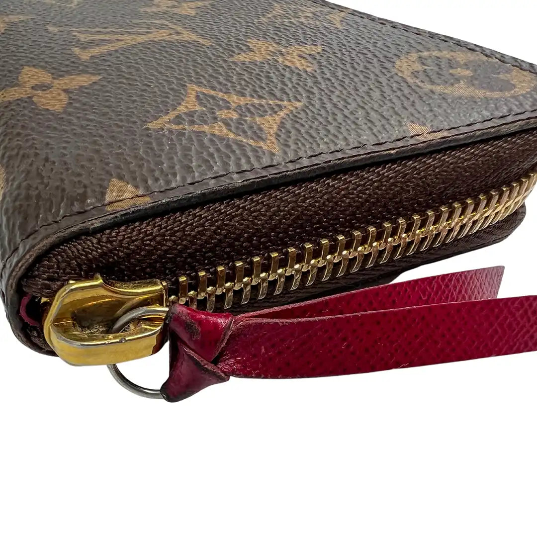Louis Vuitton Clémence Geldbörse Monogram Canvas Fuchsia M60742 / sehr gut Louis Vuitton