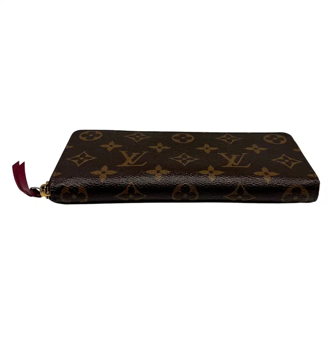 Louis Vuitton Clémence Geldbörse Monogram Canvas Fuchsia M60742 / sehr gut Louis Vuitton