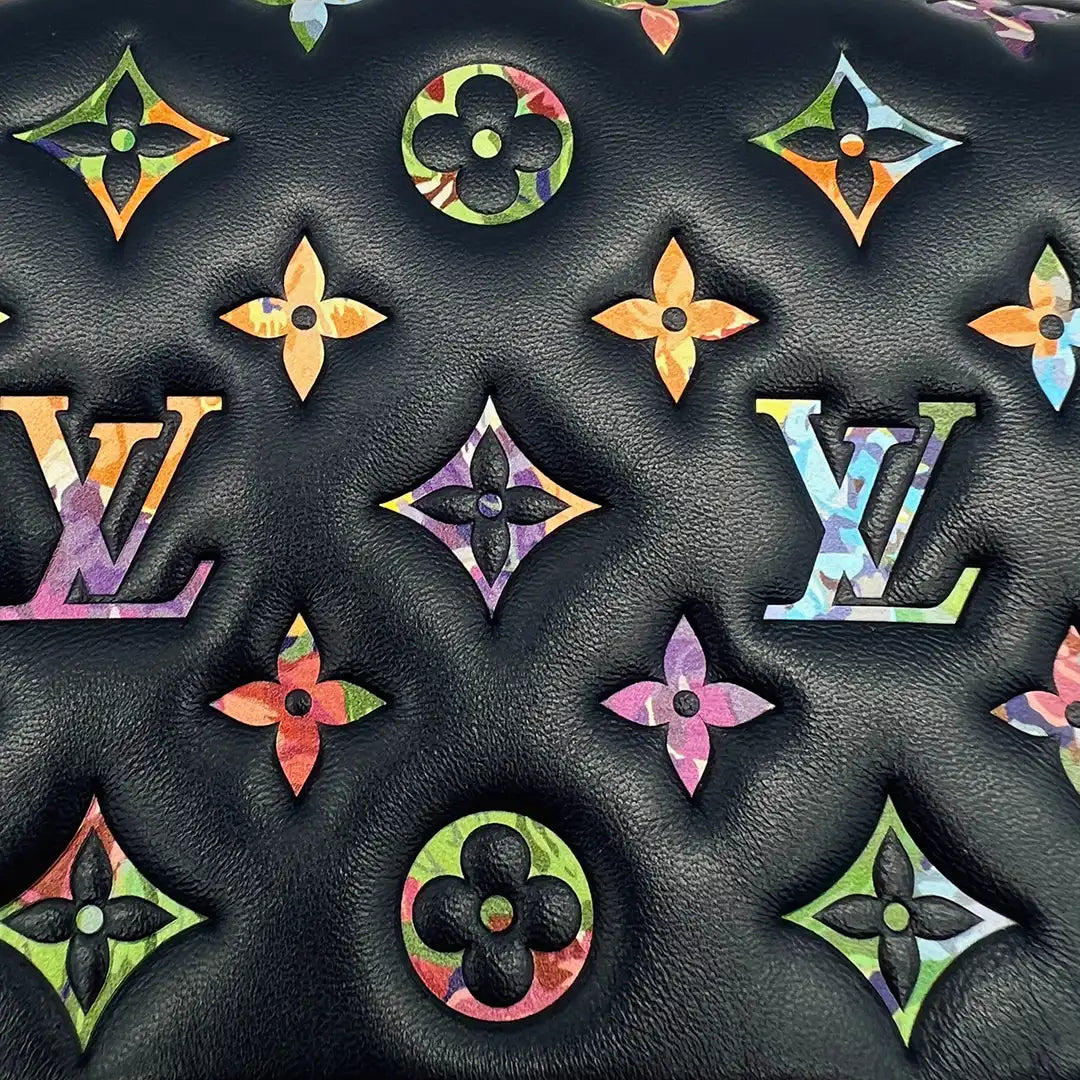 Louis Vuitton Coussin Pochette Navy blau Monogramm LV Garden / neuwertig Louis Vuitton
