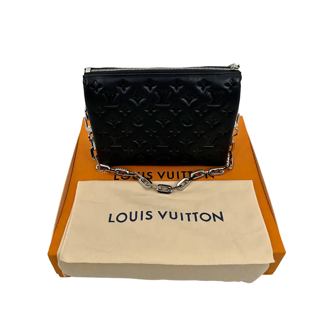 Louis Vuitton Coussin PM M23056 schwarz / silber Hardware / neuwertig Louis Vuitton