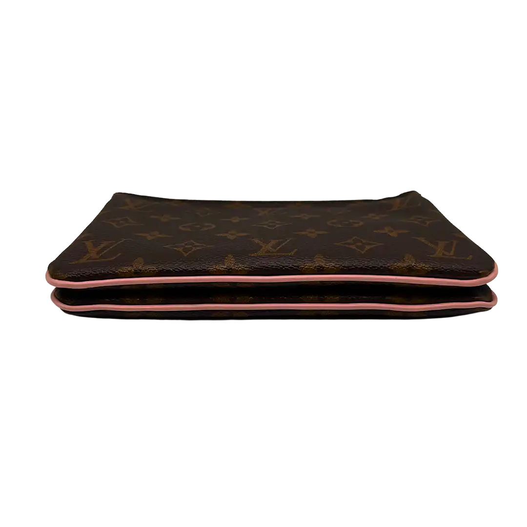 Louis Vuitton Double Zip Pochette Monogram Blooming Flowers Fullset / sehr gut - Echtheitscheck