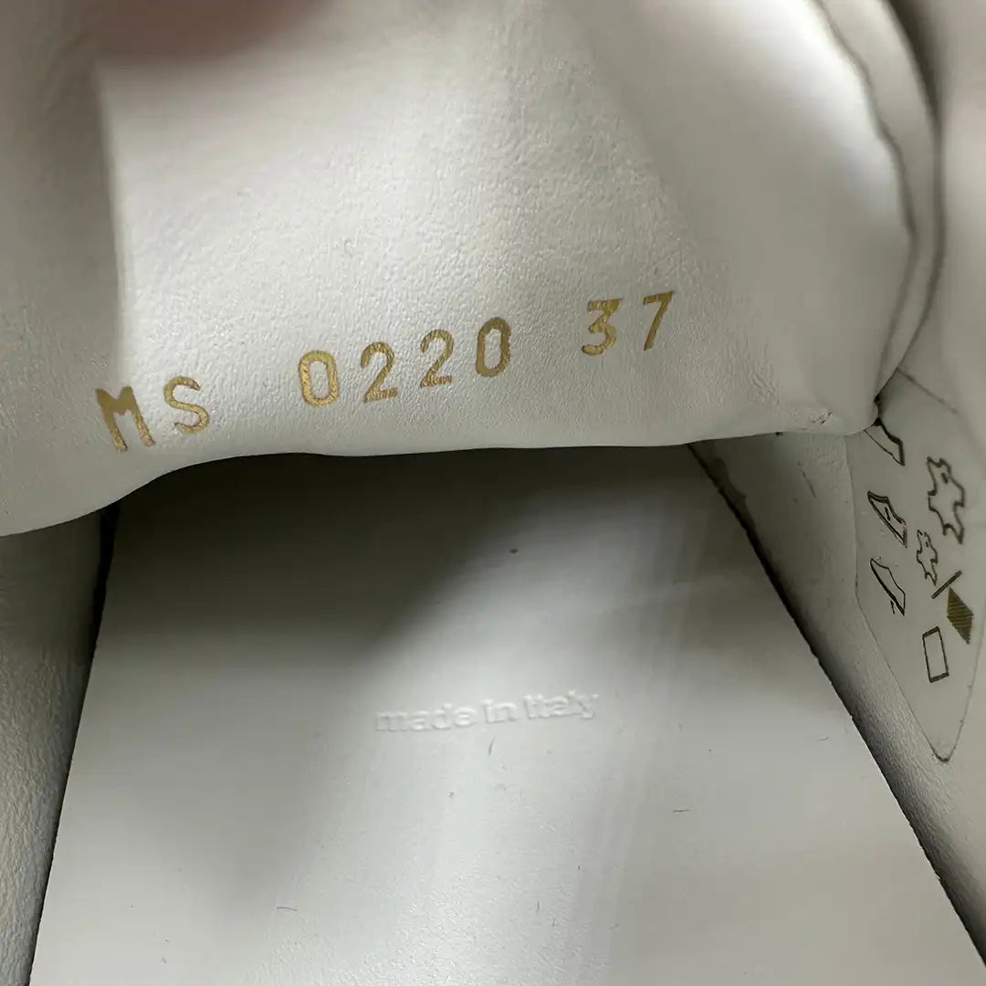 Louis Vuitton Frontrow Leder Sneaker weiß und gold Frauen Größe 37 / sehr gut Louis Vuitton