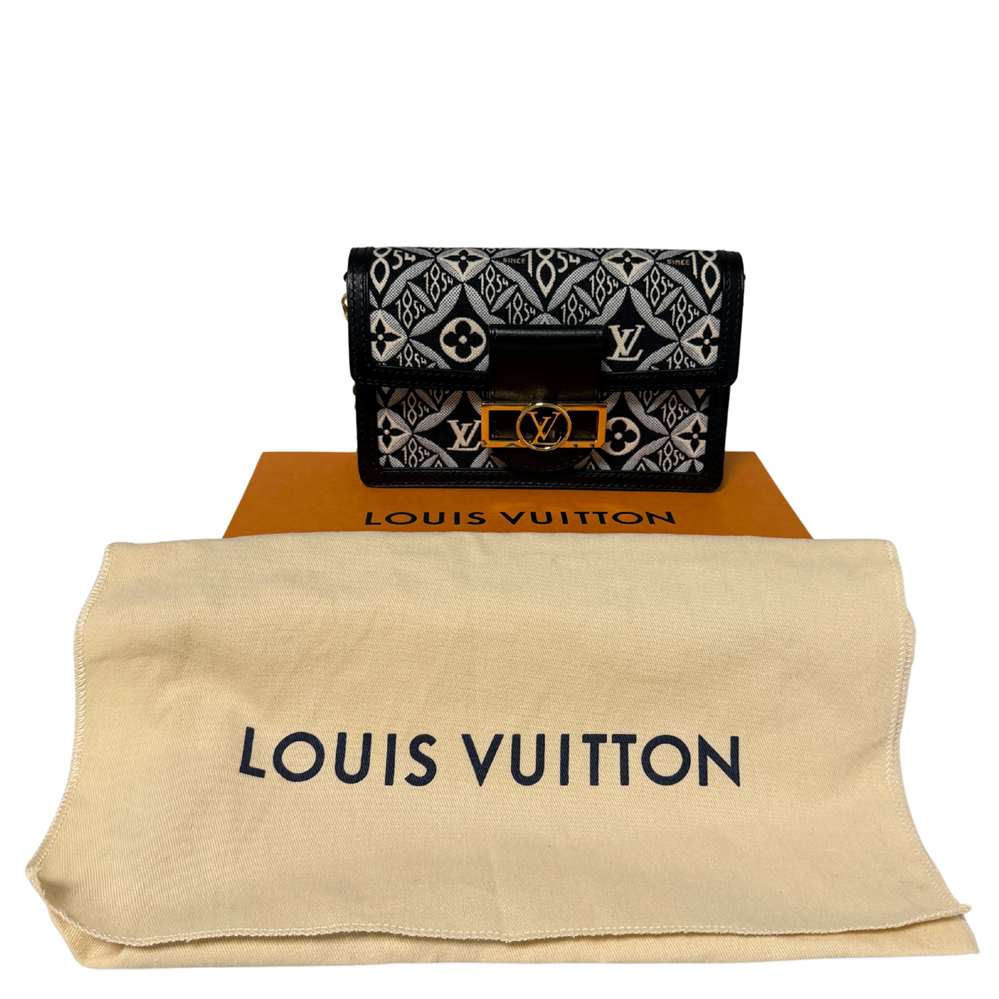 Louis Vuitton Jacquard Since 1854 Dauphine Chain Wallet / neuwertig Louis Vuitton