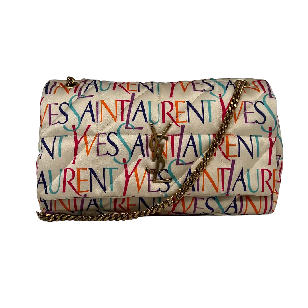 Saint Laurent Jamie Chain Bag Carre Rive Gauche printed Silk / Sehr gut Saint Laurent