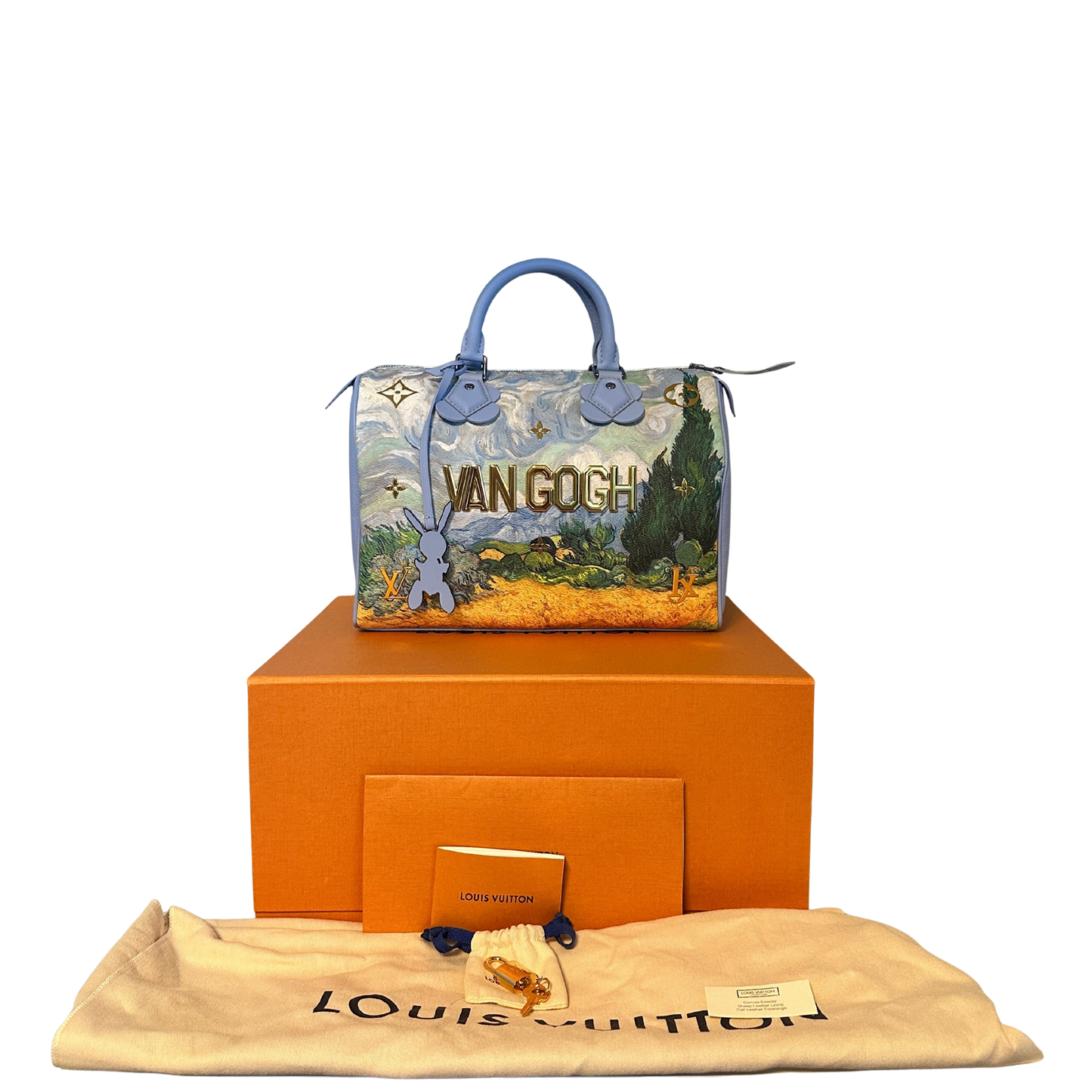 Louis Vuitton X Jeff Koons Speedy Vincent Van Gogh Masters 30 Lavender Multicolor Fullset /neuwertig Louis Vuitton