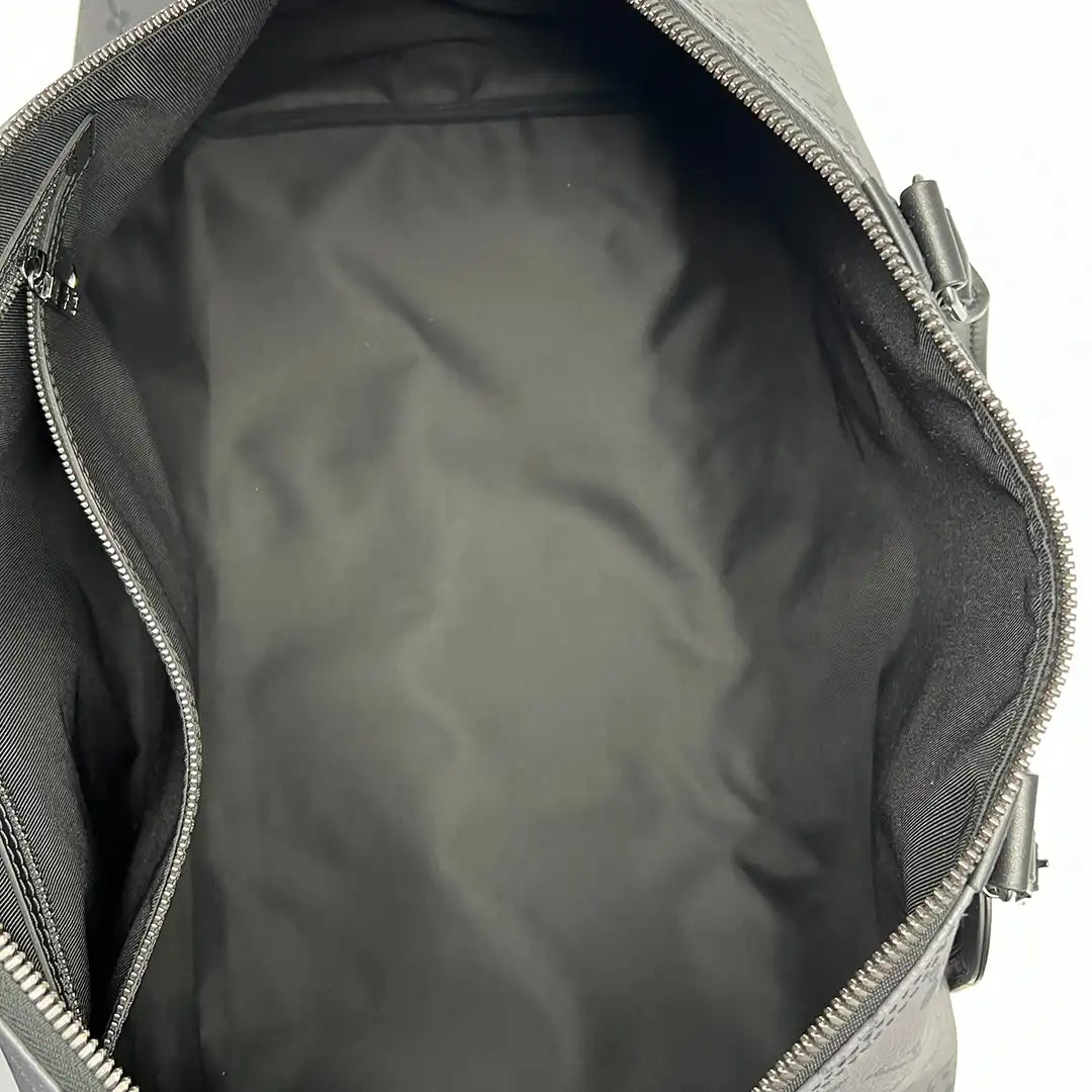 Louis Vuitton Keepall 50 Bandouliere Monogram Eclipse Reverse 50 grau Fullset / ungetragen Louis Vuitton