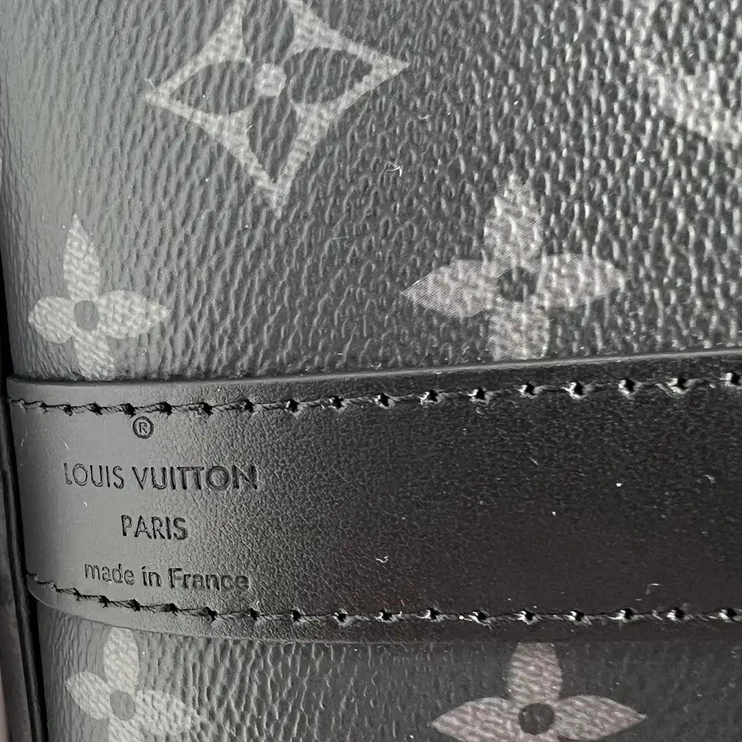 Louis Vuitton Keepall 50 Bandouliere Monogram Eclipse Reverse 50 grau Fullset / ungetragen Louis Vuitton
