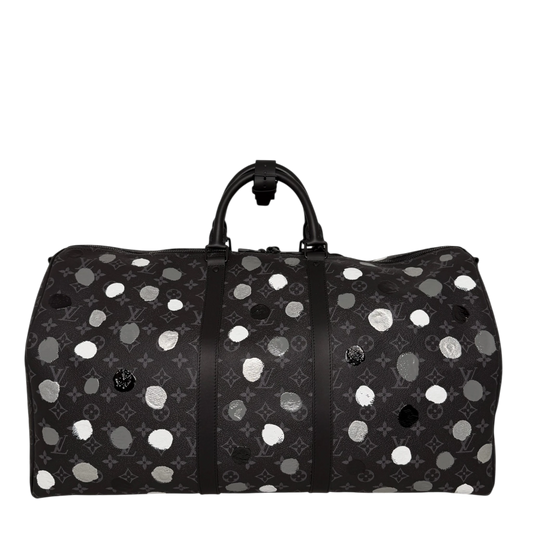Louis Vuitton x Yayoi Kusama Keepall 55 Monogram Eclipse Fullset / neuwertig Louis Vuitton