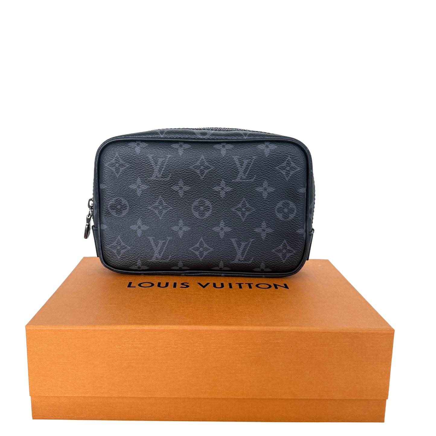Louis Vuitton Poche Toilette PM Monogram Eclipse Canvas Kulturtasche M46577 Schwarz / neuwertig Louis Vuitton
