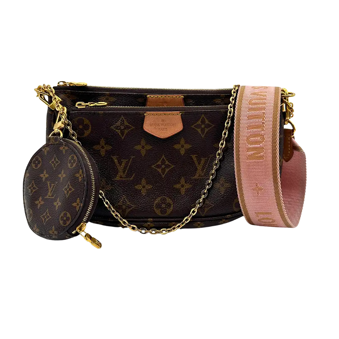 Louis Vuitton Multi Pochette Accessoires Monogram Canvas Rose Clair M44840 sehr gut