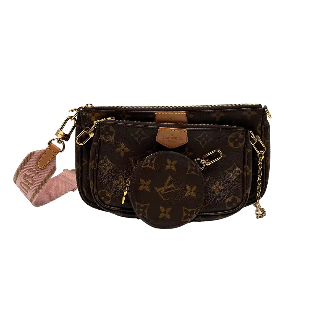 Louis Vuitton Multi Pochette Accessoires Monogram Canvas Rose Clair M44840 sehr gut