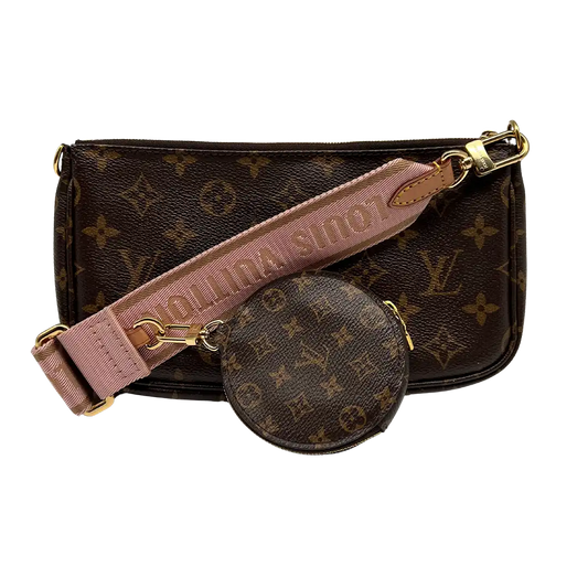 Louis Vuitton Multi Pochette Accessoires Monogram Canvas Rose Clair M44840 / sehr gut Louis Vuitton