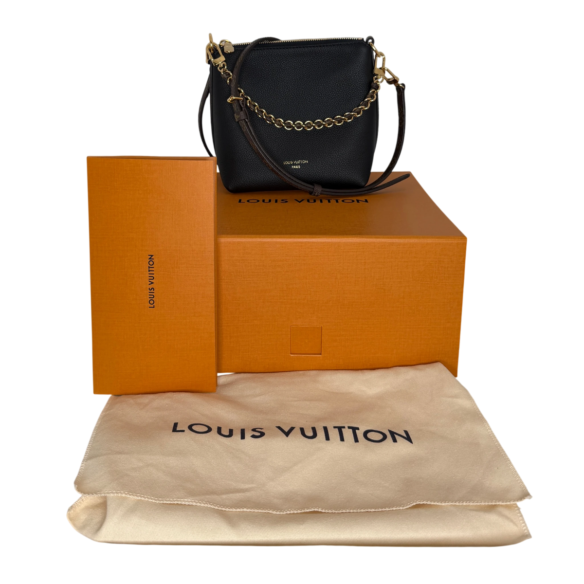 Louis Vuitton Multipass Mini Kalbsleder Schwarz Gold Full Set