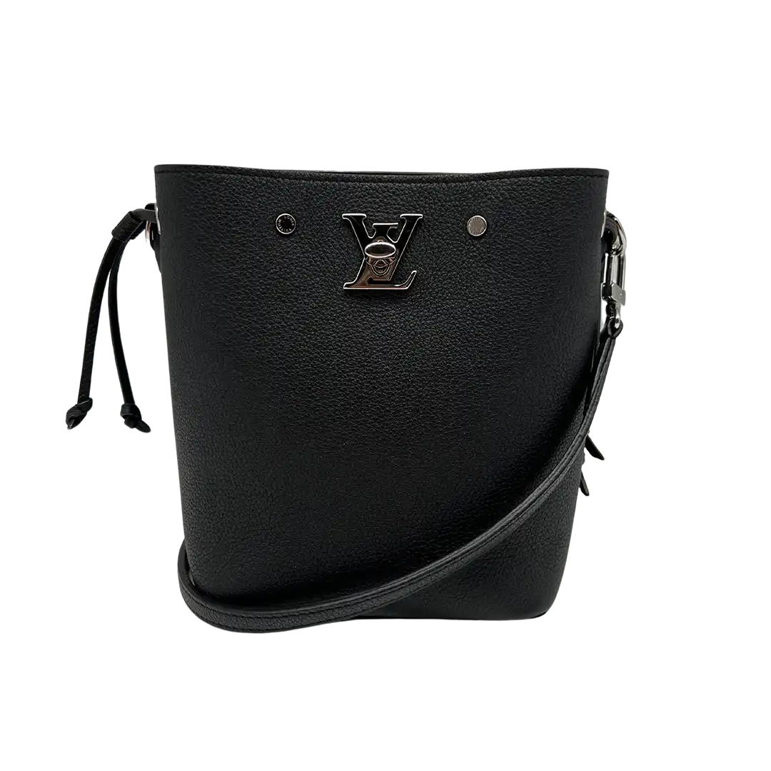 Louis Vuitton Nano Lockme Bucket Kalbsleder schwarz / sehr gut Louis Vuitton