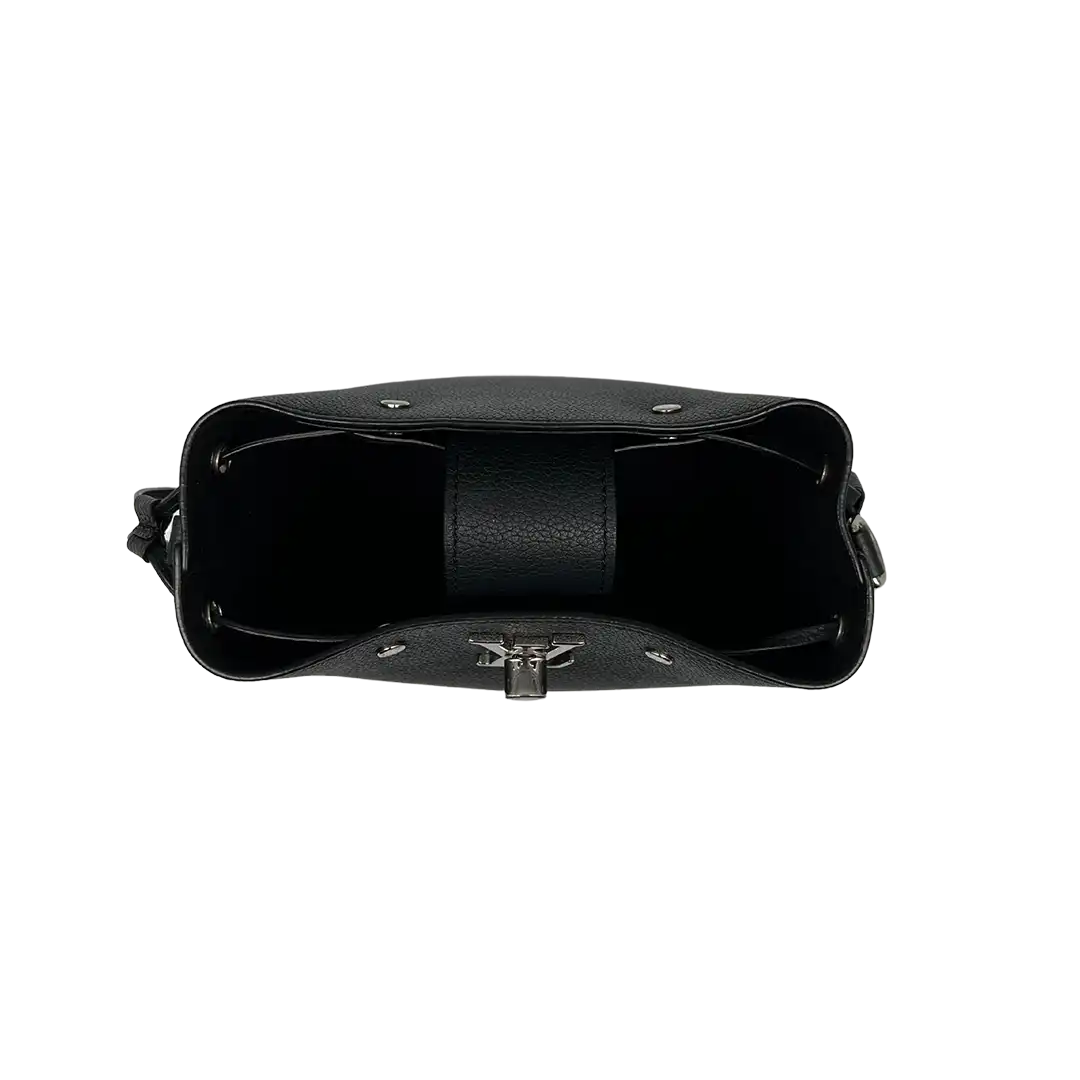Louis Vuitton Nano Lockme Bucket Kalbsleder schwarz / sehr gut Louis Vuitton