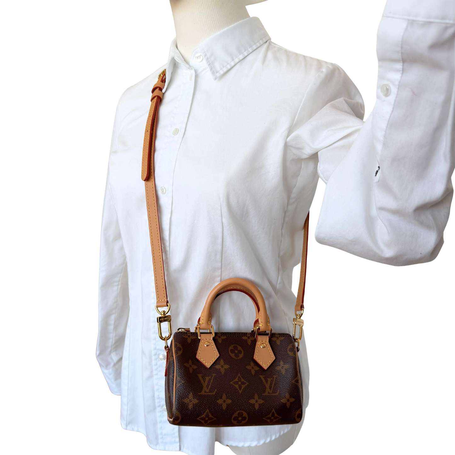 Louis Vuitton Nano Speedy Monogram Canvas braun 2022 M81085 / neuwertig Louis Vuitton