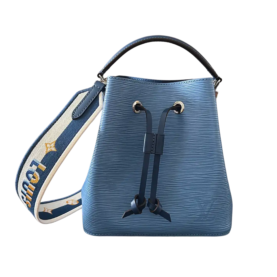 Louis Vuitton Neonoe BB Epi Leder blau breiter Strap limitiert Fullset neuwertig