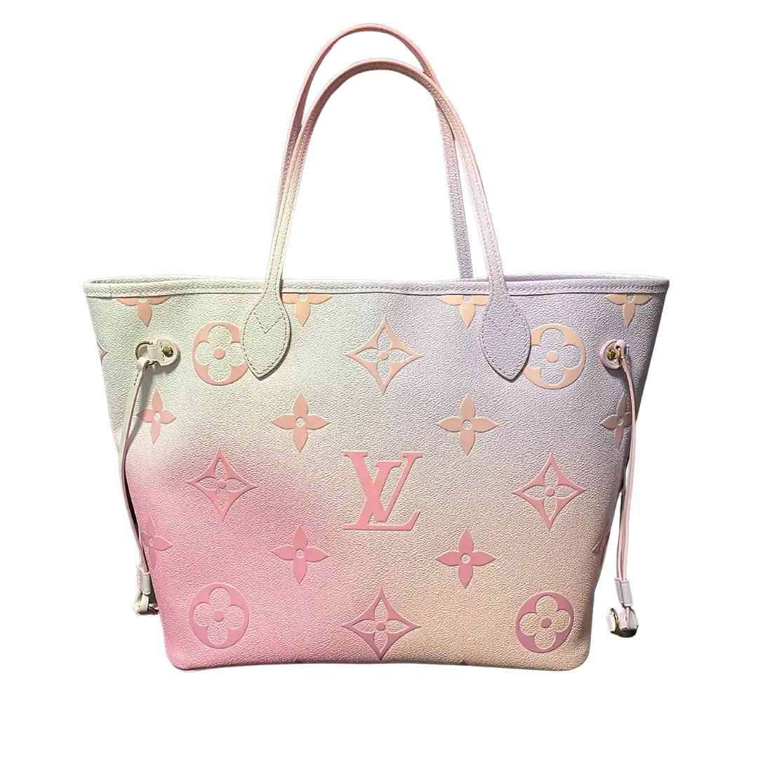 Louis Vuitton Neverfull MM Sunrise Pastell Handtasche Fullset / neuwertig Louis Vuitton