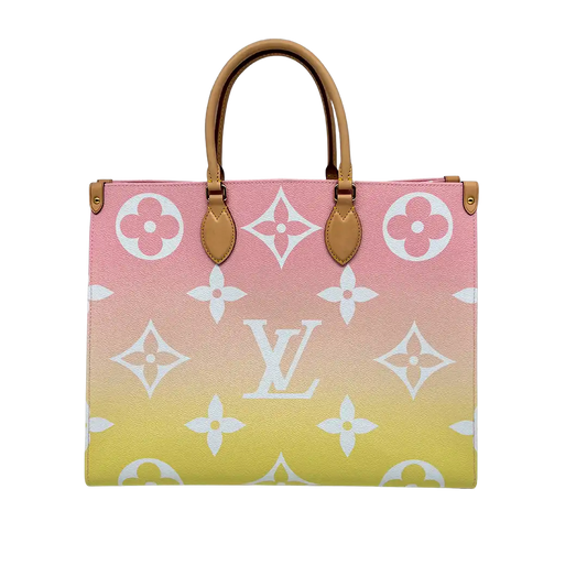 Louis Vuitton Onthego GM by the Pool Gradient Pastel light Pink Fullset / Neu Louis Vuitton
