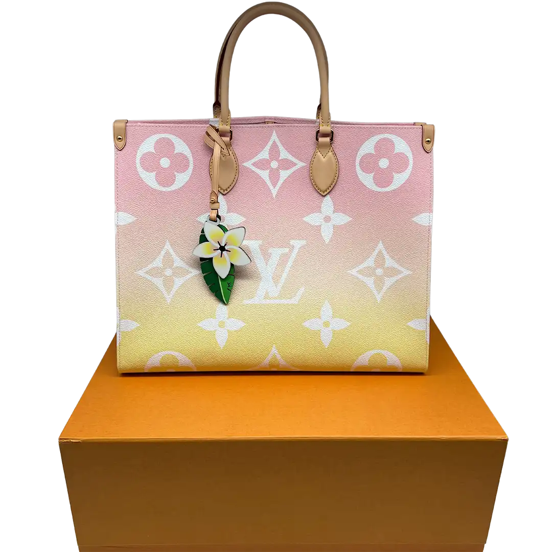 Louis Vuitton Onthego GM by the Pool Gradient Pastel light Pink Fullset / Neu Louis Vuitton