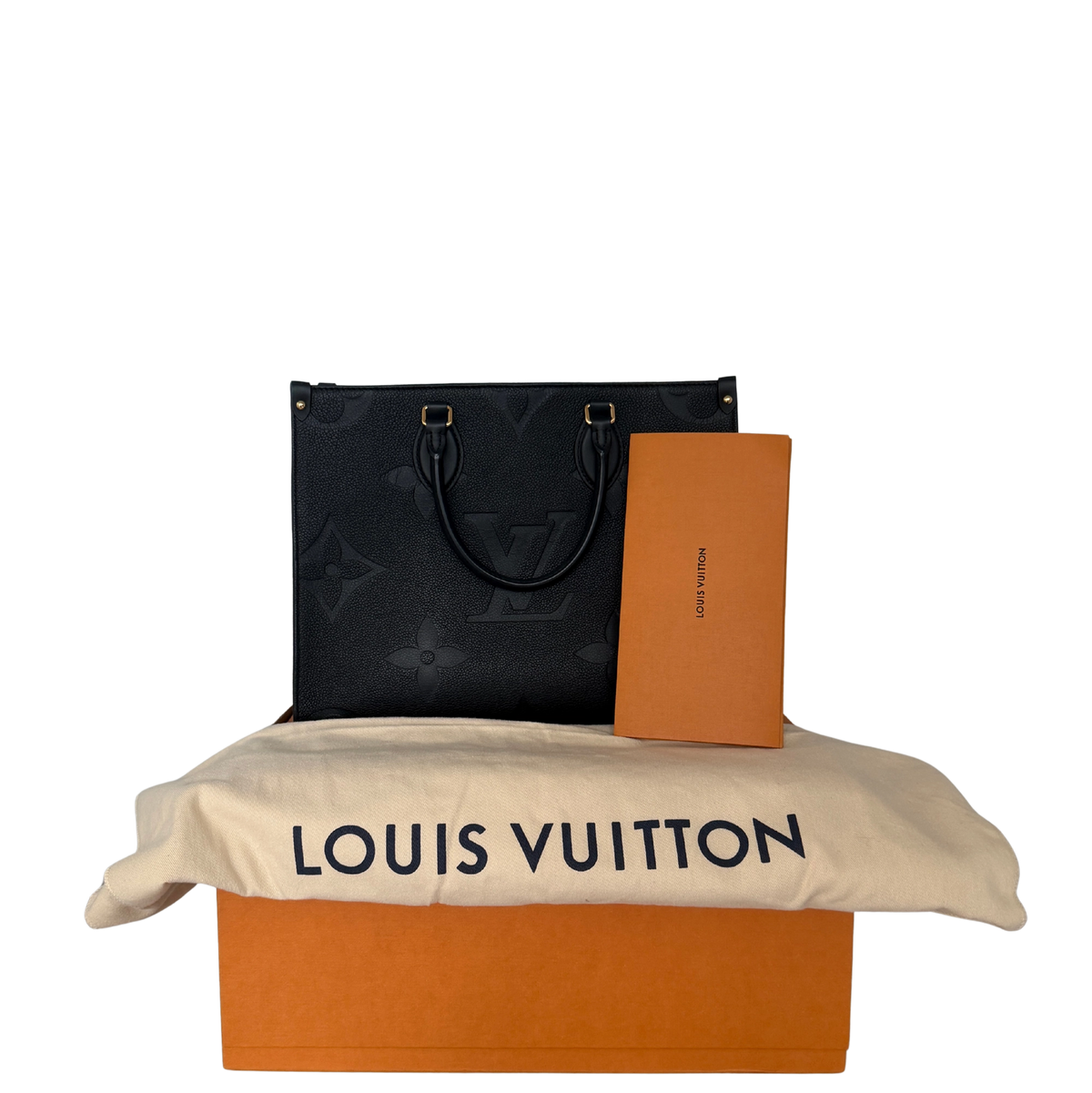 Louis Vuitton Onthego MM Empreinte Leder schwarz M45595 / sehr gut Louis Vuitton