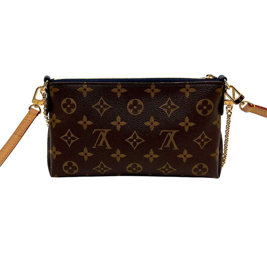 Louis Vuitton Pallas Clutch Marine Monogram Canvas / neuwertig Louis Vuitton