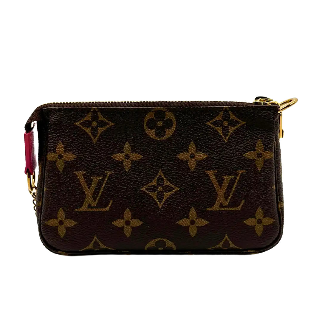 Louis Vuitton Pochette Accessories Giraffe Xmas M62087 braun/pink Fullset / neuwertig Louis Vuitton