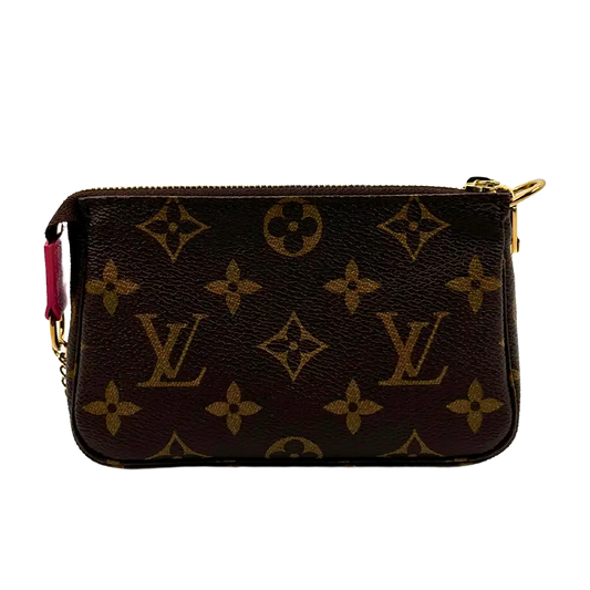 Louis Vuitton Pochette Accessories Giraffe Xmas M62087 braun/pink Fullset / neuwertig Louis Vuitton