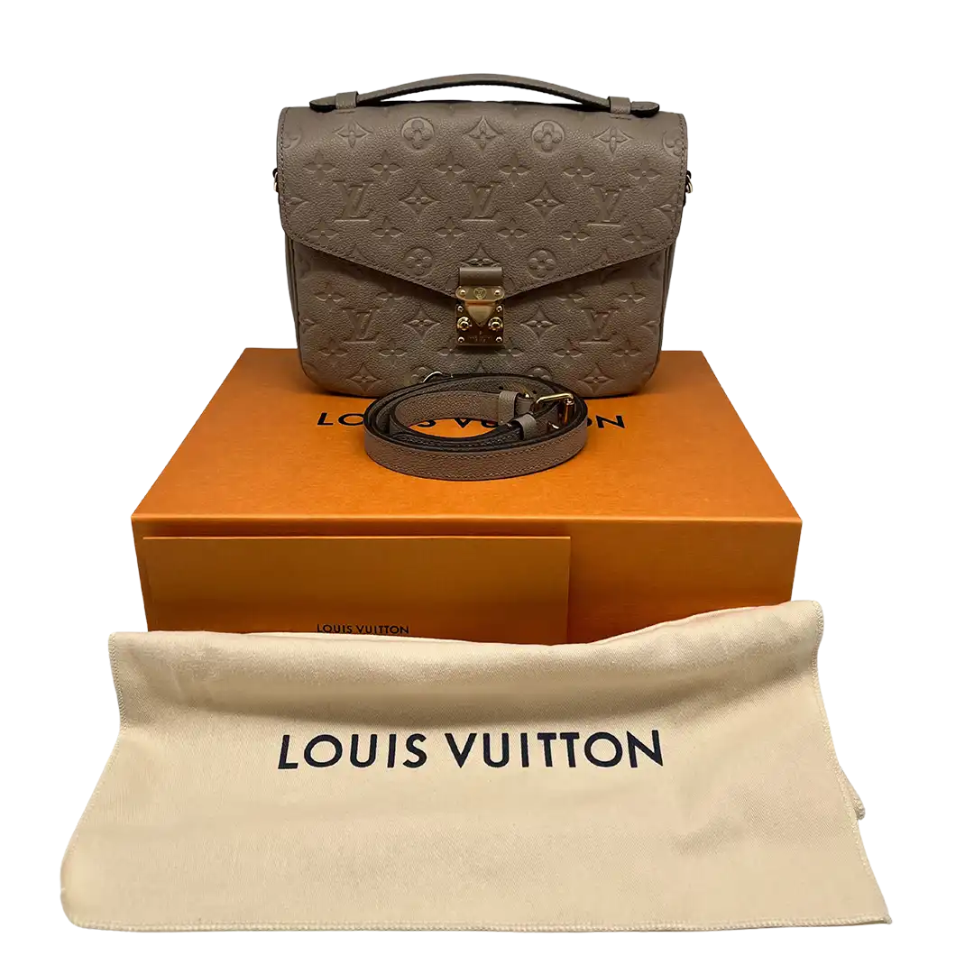 Louis Vuitton Pochette Métis Empreinte Leder tourterelle Fullset / neu Louis Vuitton