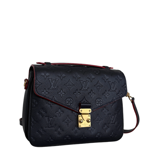 Louis Vuitton Pochette Métis Empreinte Leder M44071 Marineblau Fullset / neuwertig Louis Vuitton