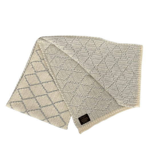 Louis Vuitton Strickschal Creme Beige / sehr gut Louis Vuitton