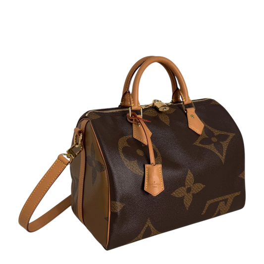 Louis Vuitton Speedy 30 Bandouliere Monogram Giant Reverse Louis Vuitton