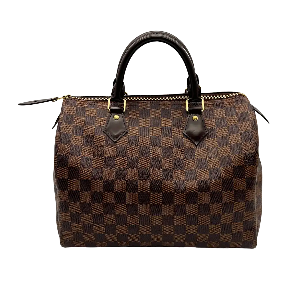 Louis Vuitton Speedy 30 Damier Ebene Hot Stamping K.M. / sehr gut Louis Vuitton
