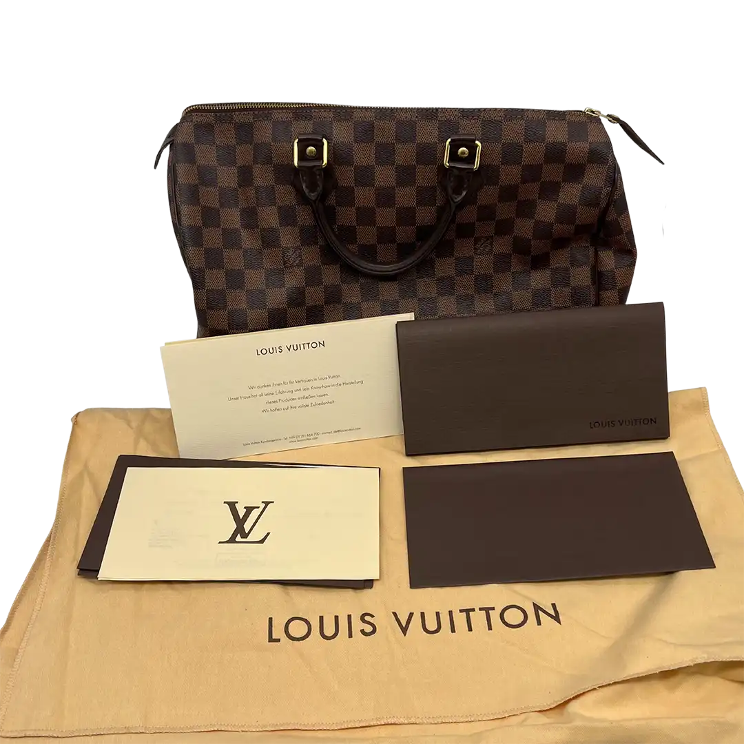 Louis Vuitton Speedy 35 Damier Ebene Canvas N41523 / gut Louis Vuitton