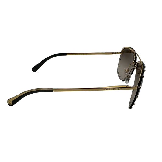 Louis Vuitton Sonnenbrille The Party Aviator Z0914U braun Louis Vuitton