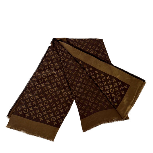Louis Vuitton Monogram Shine Tuch Braun Gold / neuwertig Louis Vuitton