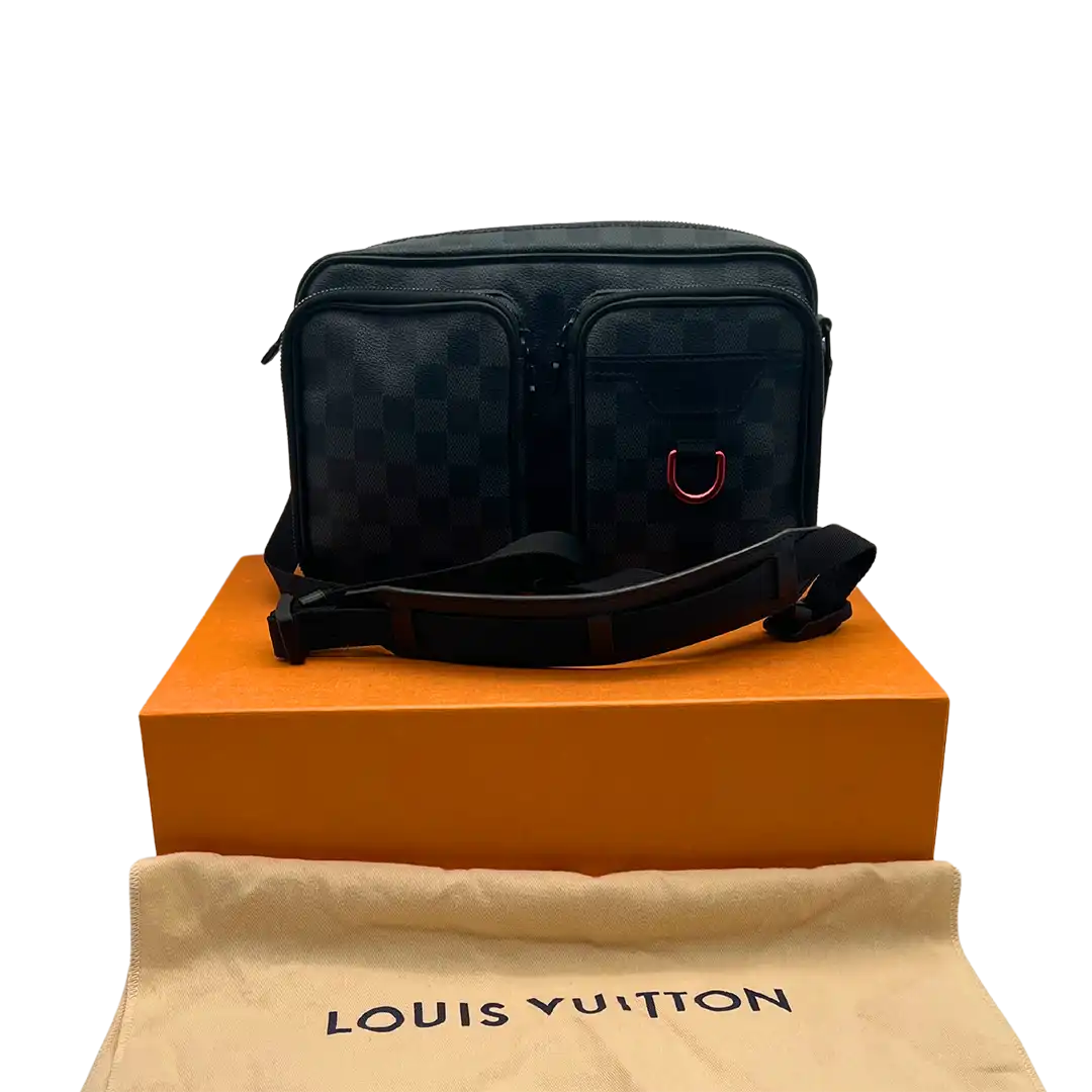 Louis Vuitton Utility Messenger Damier Graphite Fullset / sehr gut Louis Vuitton