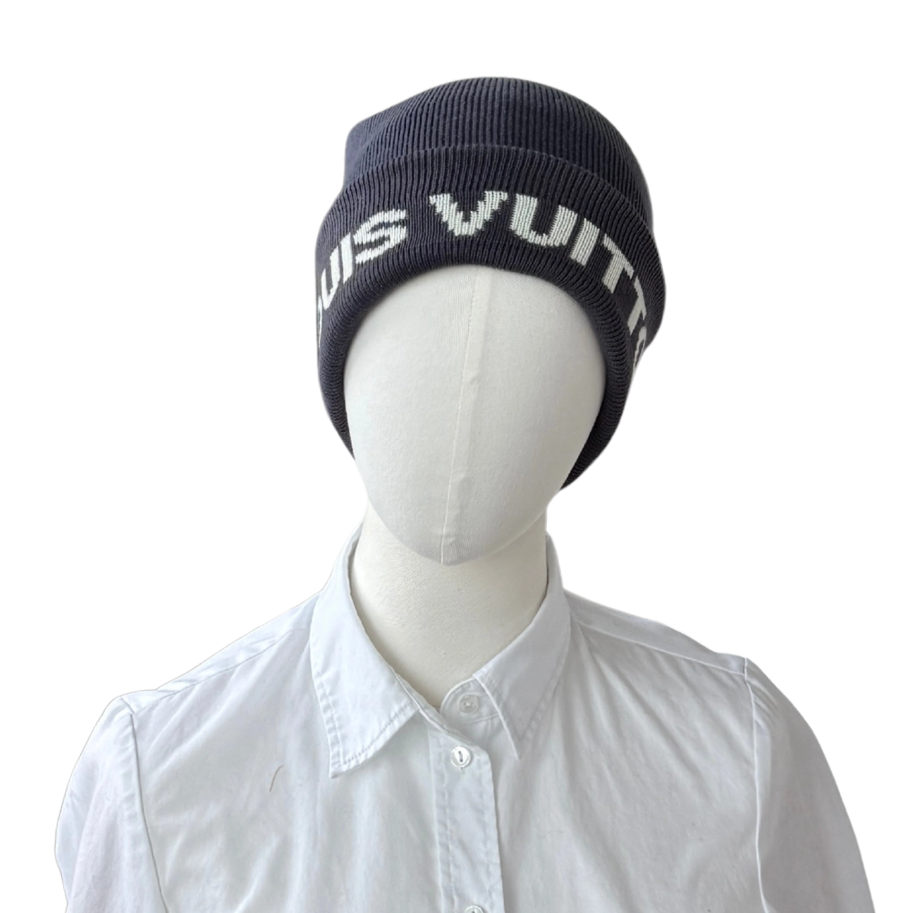 Louis Vuitton Cup Mütze Beanie Dunkelblau / sehr gut Louis Vuitton
