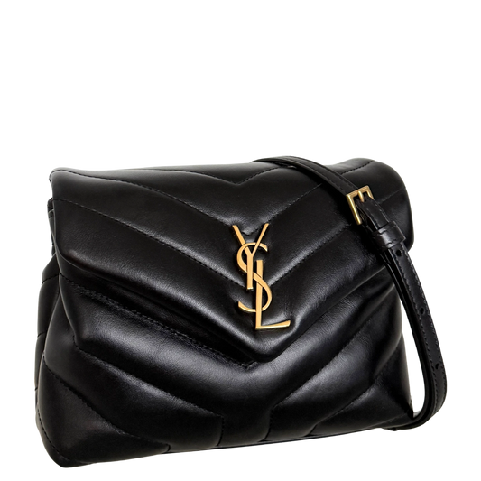 Saint Laurent LouLou Toy Schwarz goldene Hardware / sehr gut Saint Laurent