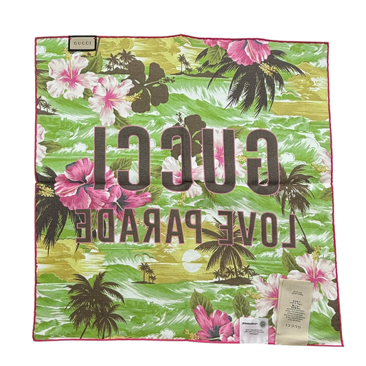 Gucci Love Parade Tuch Grün / neuwertig Gucci