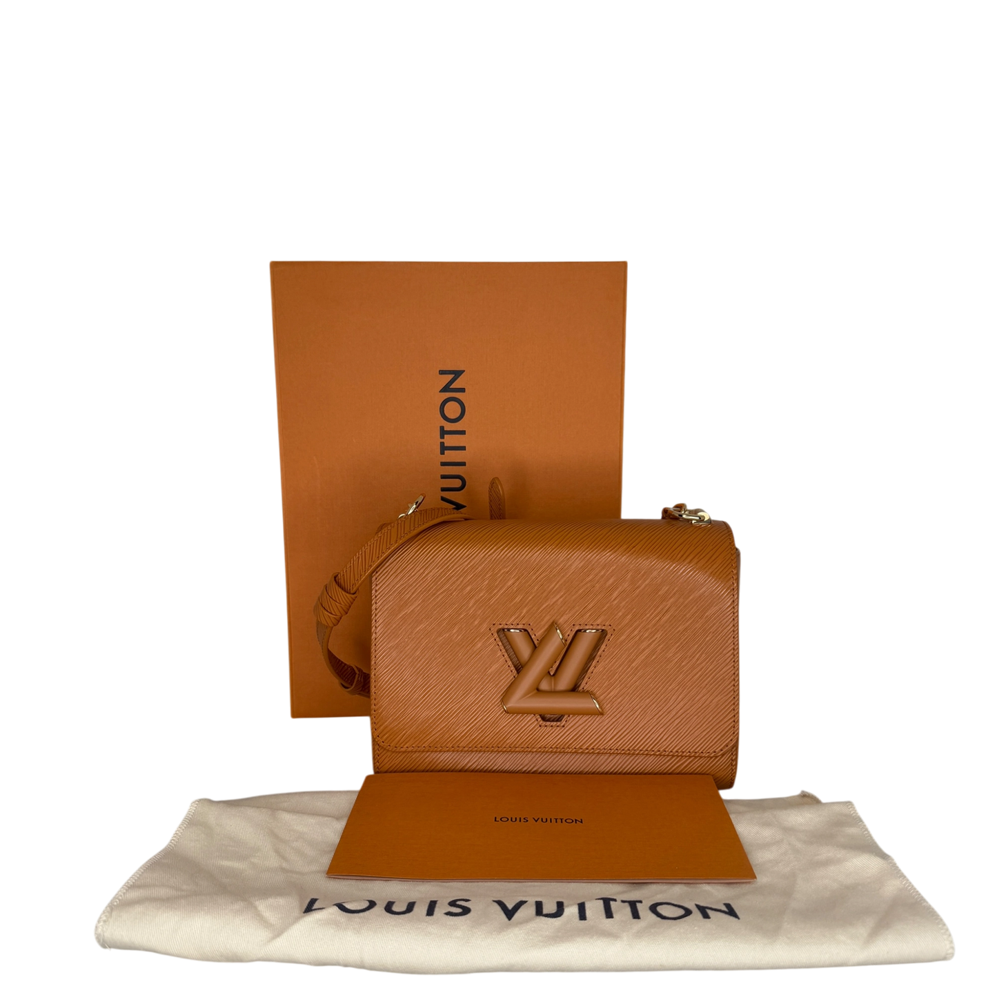 Louis Vuitton Twist MM Epi Leder braun GHW M57939 / sehr gut Louis Vuitton