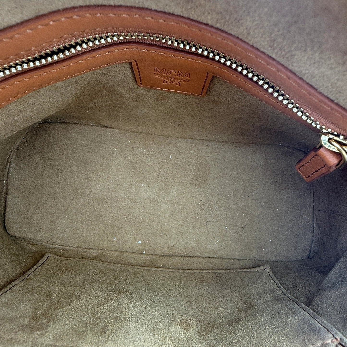 MCM Tracy Tote Bag Small Braun / sehr gut MCM